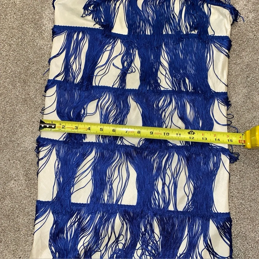 Blue‎ Fringe Flapper Dress Made In USA Halloween Costume Dance The Big Bang